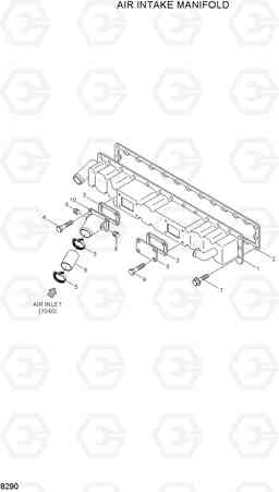 8290 AIR INTAKE MANIFOLD R360LC-3, Hyundai