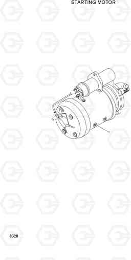 8320 STARTING MOTOR R360LC-3, Hyundai