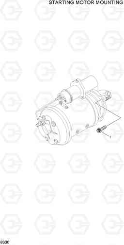 8330 STARTING MOTOR MOUNTING R360LC-3, Hyundai