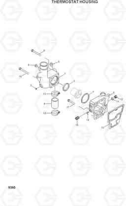 8360 THERMOSTAT HOUSING R360LC-3, Hyundai