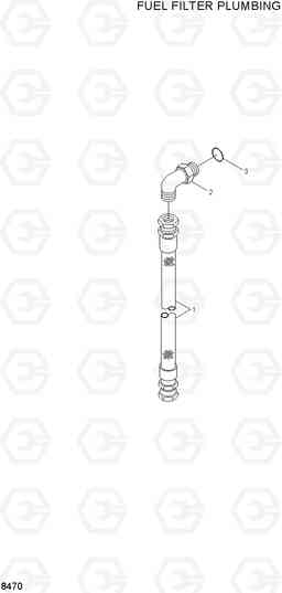 8470 FUEL FILTER PLUMBING R360LC-3, Hyundai