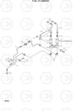 8510 FUEL PLUMBING R360LC-3, Hyundai