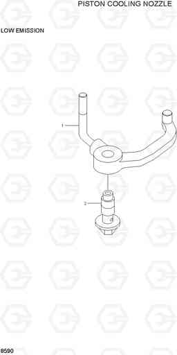 8590 PISTON COOLING NOZZLE R360LC-3, Hyundai