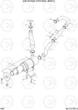 1040 AIR INTAKE SYSTEM(-#0021) R360LC-3H, Hyundai