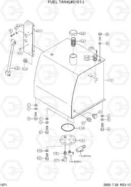 1071 FUEL TANK(#0101-) R360LC-3H, Hyundai