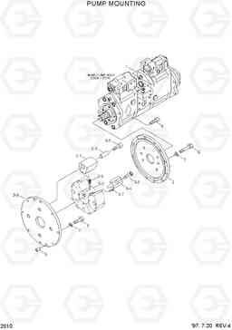 2010 PUMP MOUNTING R360LC-3H, Hyundai