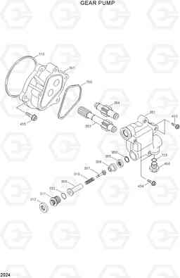 2024 GEAR PUMP R360LC-3H, Hyundai