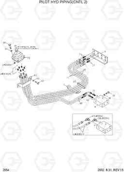 2054 PILOT HYD PIPING(CNTL 2) R360LC-3H, Hyundai