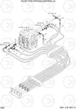 2056 PILOT HYD PIPING(CNTL 4) R360LC-3H, Hyundai