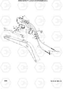 2086 ARM SAFETY LOCK SYSTEM(#0323-) R360LC-3H, Hyundai