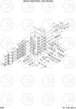 2092 MAIN CONTROL VALVE(3/3) R360LC-3H, Hyundai