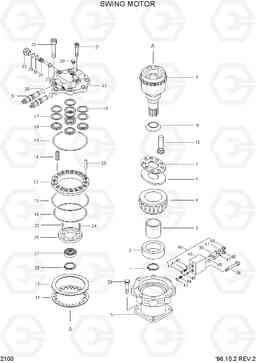 2100 SWING MOTOR R360LC-3H, Hyundai