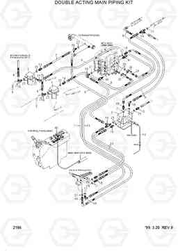 2186 DOUBLE ACTING MAIN PIPING KIT R360LC-3H, Hyundai