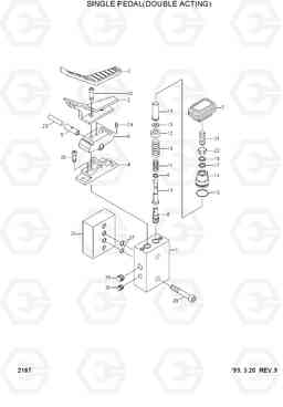 2187 SINGLE PEDAL(DOUBLE ACTING) R360LC-3H, Hyundai