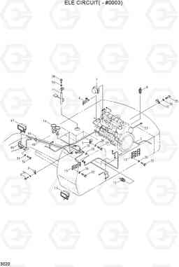 3020 ELE CIRCUIT(-#0003) R360LC-3H, Hyundai