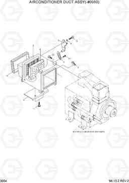 3054 AIR CONDITIONER DUCT ASSY(-#0080) R360LC-3H, Hyundai