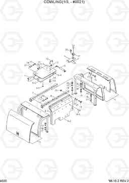 4020 COWLING(1/3,-#0021) R360LC-3H, Hyundai