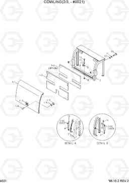 4021 COWLING(2/3,-#0021) R360LC-3H, Hyundai