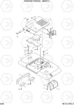 4030 ENGINE HOOD(-#0021) R360LC-3H, Hyundai