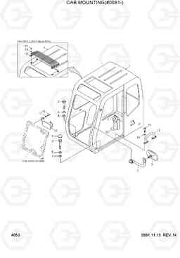 4053 CAB MOUNTING(#0081-) R360LC-3H, Hyundai