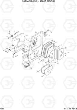 4060 CAB ASSY(3/3,-#0080,DOOR) R360LC-3H, Hyundai