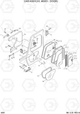 4061 CAB ASSY(3/3,#0081-,DOOR) R360LC-3H, Hyundai
