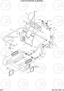 4071 CAB INTERIOR 2(-#0080) R360LC-3H, Hyundai