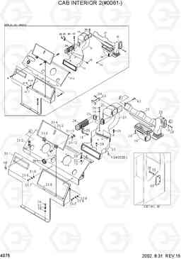 4076 CAB INTERIOR 2(#0081-) R360LC-3H, Hyundai