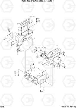 4078 CONSOLE BOX(#0081-,LH/RH) R360LC-3H, Hyundai