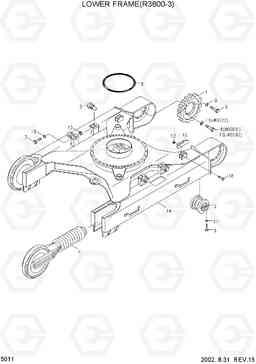 5011 LOWER FRAME(R360-3) R360LC-3H, Hyundai