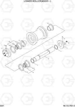 5031 LOWER ROLLER(#0035-) R360LC-3H, Hyundai