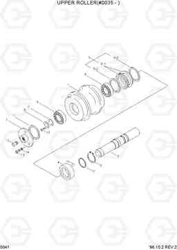 5041 UPPER ROLLER(#0035-) R360LC-3H, Hyundai