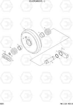 5051 IDLER(#0035-) R360LC-3H, Hyundai