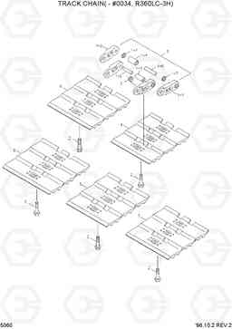 5060 TRACK CHAIN(-#0034,R360LC-3) R360LC-3H, Hyundai