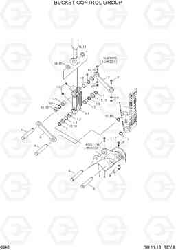 6040 BUCKET CONTROL GROUP R360LC-3H, Hyundai