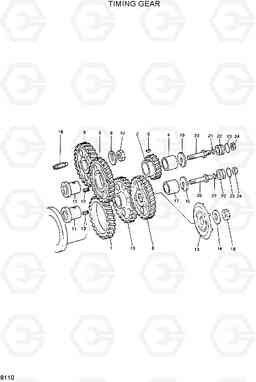 8110 TIMING GEAR R360LC-3H, Hyundai