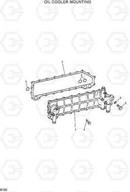 8190 OIL COOLER MOUNTING R360LC-3H, Hyundai