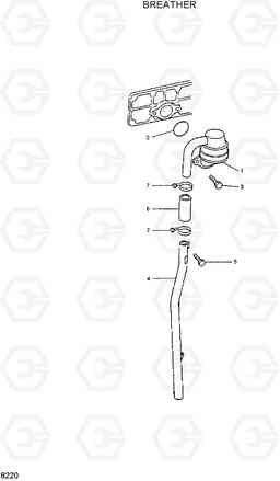 8220 BREATHER R360LC-3H, Hyundai