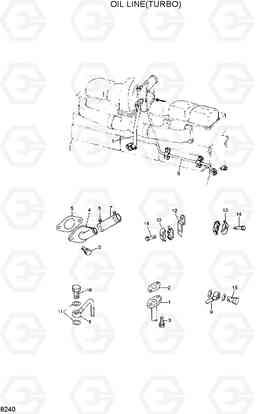 8240 OIL LINE(TURBO) R360LC-3H, Hyundai