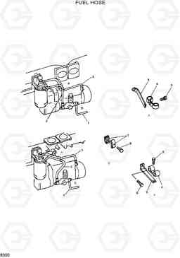 8300 FUEL HOSE R360LC-3H, Hyundai