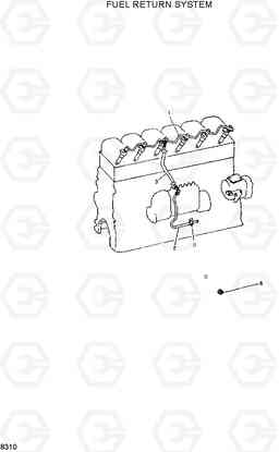 8310 FUEL RETURN SYSTEM R360LC-3H, Hyundai