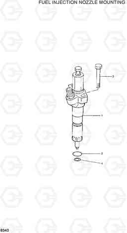 8340 FUEL INJECTION NOZZLE MOUNTING R360LC-3H, Hyundai