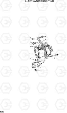 8380 ALTERNATOR MOUNTING R360LC-3H, Hyundai