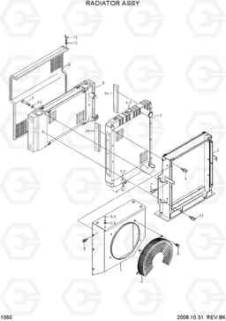 1060 RADIATOR ASSY R360LC-7, Hyundai