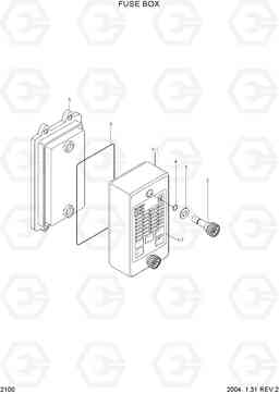 2100 FUSE BOX R360LC-7, Hyundai