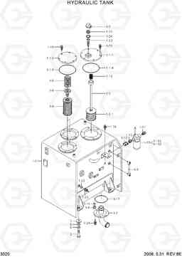 3020 HYDRAULIC TANK R360LC-7, Hyundai