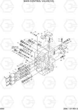 4050 MAIN CONTROL VALVE(1/3) R360LC-7, Hyundai