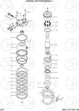 4101 SWING MOTOR(#0063-) R360LC-7, Hyundai