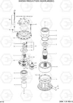 4110 SWING REDUCTION GEAR(-#0062) R360LC-7, Hyundai