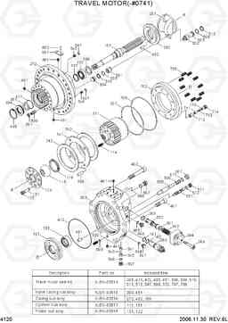 4120 TRAVEL MOTOR(-#0741) R360LC-7, Hyundai